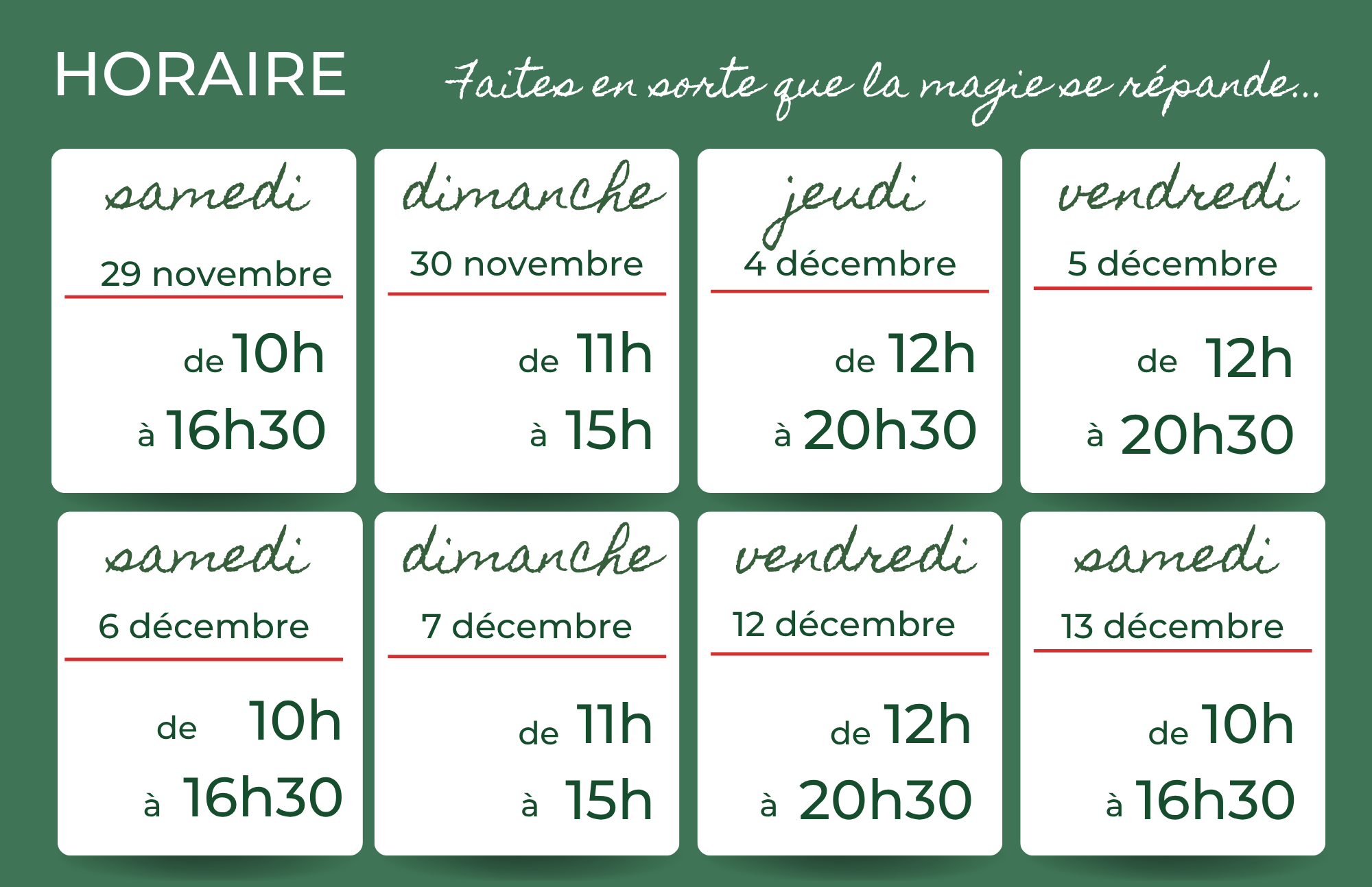 horaire gp 2024